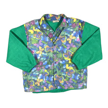 Load image into Gallery viewer, Vintage 90&#39;s LINE Crazy Abstract Patterned 1/4 Zip Fleece Sweatshirt Gilet Set
