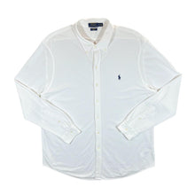 Load image into Gallery viewer, Polo Ralph Lauren &quot;Featherweight Mesh&quot; White Long Sleeve Button-Up Cotton Shirt
