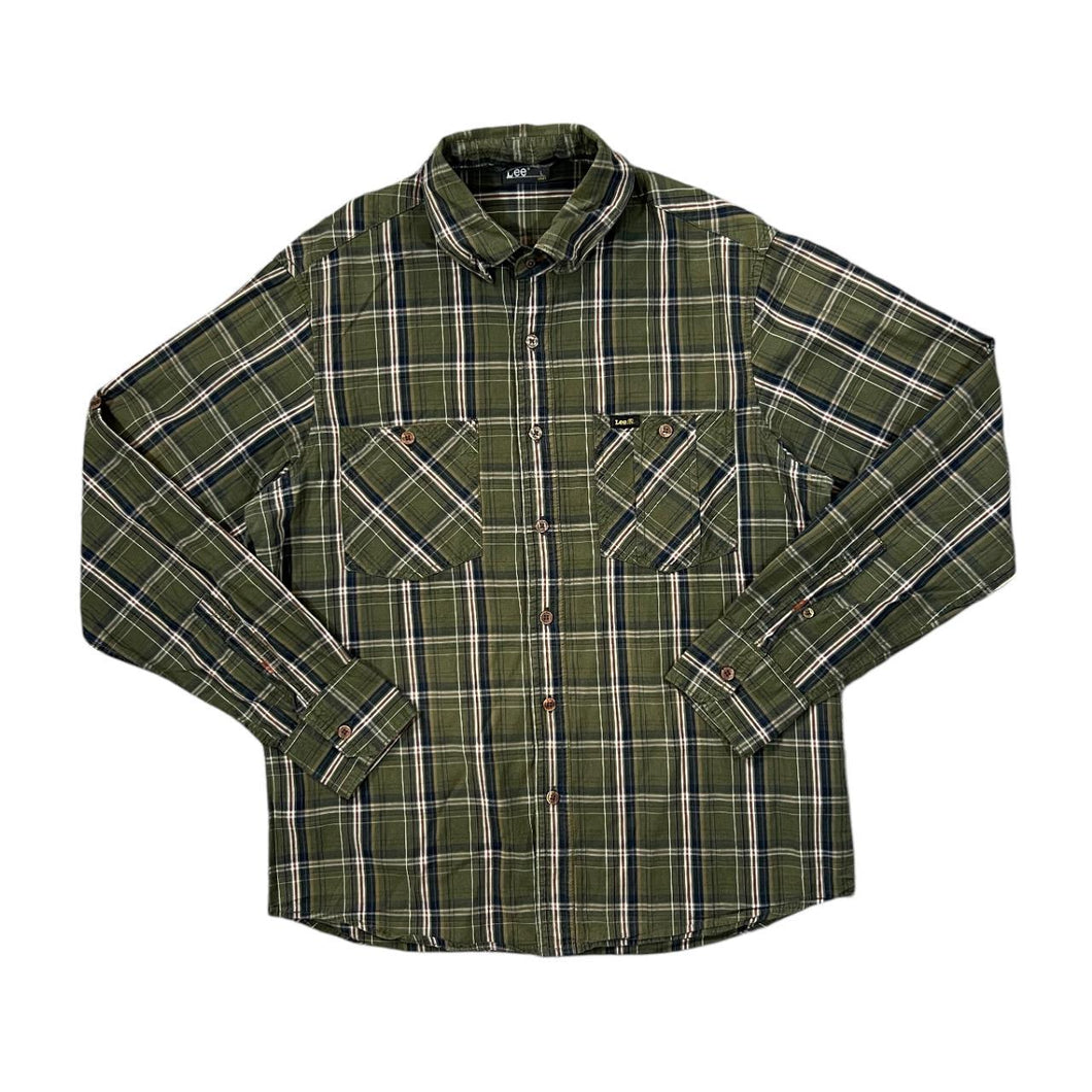 LEE Classic Plaid Check Long Sleeve Cotton Shirt