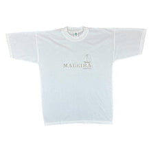 Load image into Gallery viewer, Vintage MADEIRA PORTUGAL Embroidered Glitter Souvenir Graphic White T-Shirt
