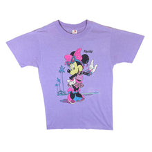 Load image into Gallery viewer, Vintage 80's Sherry DISNEY "Florida" Minnie Mouse Purple Souvenir Single Stitch T-Shirt
