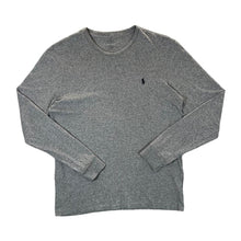Load image into Gallery viewer, POLO RALPH LAUREN &quot;Custom Fit&quot; Embroidered Mini Logo Grey Long Sleeve T-Shirt
