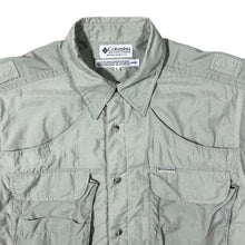 Load image into Gallery viewer, Columbia Sportswear Classic Beige Utility Hiking Outdoor Short Sleeve Polyester Shirt
