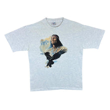 Load image into Gallery viewer, Vintage 90&#39;s Cal Cru Native American Bald Eagle Wildlife Graphic Single Stitch T-Shirt
