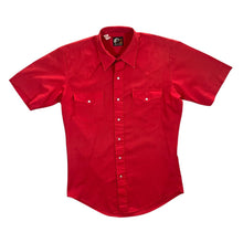 Load image into Gallery viewer, Vintage 90's Open Range Cowboy Western Red Popper Short Sleeve Shirt
