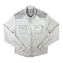 Load image into Gallery viewer, Early 00&#39;s Armita Denim Cowboy Western Style Pearl Snap Popper Long Sleeve Shirt
