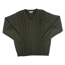Load image into Gallery viewer, Vintage EWM Edinburgh Woolen Mill Grandad Patterned Acrylic Button Cardigan Sweater
