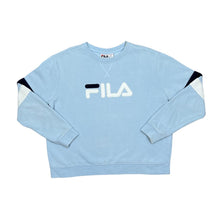 Load image into Gallery viewer, FILA Classic Embroidered Big Logo Spellout Crewneck Sweatshirt
