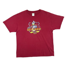 Load image into Gallery viewer, Early 00&#39;s DISNEY STORE &quot;Totally Quacked!&quot; Donald Duck Graphic Short Sleeve Red T-Shirt
