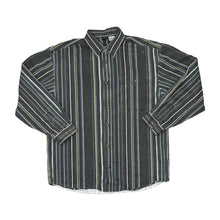 Load image into Gallery viewer, Vintage 90&#39;s SAUGATUCK Multi Striped Heavy Cotton Long Sleeve Shirt
