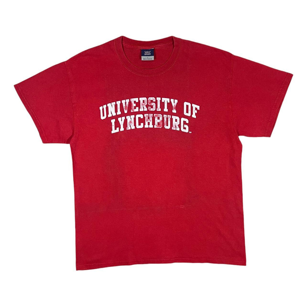 MV Sport UNIVERSITY OF LYNCHBERG College Spellout Graphic Red T-Shirt