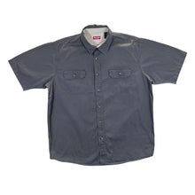 Load image into Gallery viewer, Early 00&#39;s WRANGLER Classic Dark Grey Cotton Short Sleeve Safari Utility Shirt
