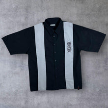 Load image into Gallery viewer, Early 00&#39;s Clockhouse Gothic Y2K Tribal Embroidered Short Sleeve Bowling Shirt
