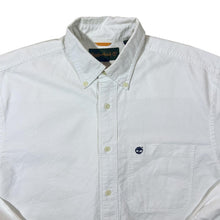 Load image into Gallery viewer, Vintage Timberland Classic White Long Sleeve Button-Up Cotton Shirt
