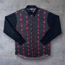 Load image into Gallery viewer, Vintage Wrangler X-Long Tails Cowboy Western Aztec Pattern Button-Down Cotton Shirt
