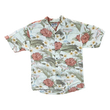 Load image into Gallery viewer, Early 00&#39;s BIG DOGS Hawaiian Tropical Floral Patterned Rayon Open Collar Short Sleeve Shirt
