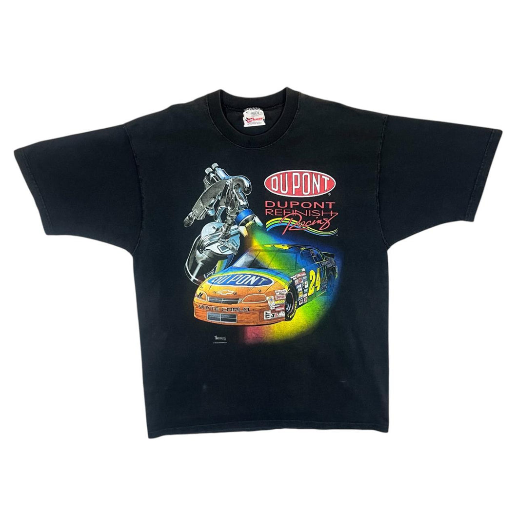 Vintage Chase Authentics NASCAR (1996) Jeff Gordon Dupont Racing Graphic T-Shirt