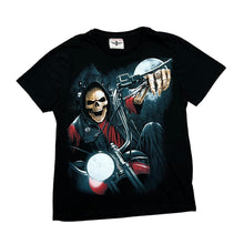 Load image into Gallery viewer, LUCKY BOY Gothic Biker Skeleton Graphic T-Shirt

