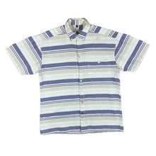 Load image into Gallery viewer, Vintage ANGELO LITRICO Multi Striped Short Sleeve Button-Up Flannel Shirt
