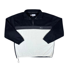 Load image into Gallery viewer, Vintage ORPHANO Mini Logo Colour Block 1/4 Zip Fleece Sweatshirt
