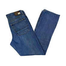 Load image into Gallery viewer, QUIKSILVER &quot;Reese Forbes&quot; Skater Surfer Classic Blue Denim Straight Leg Jeans
