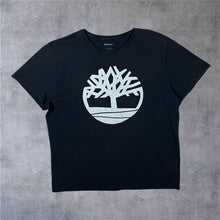 Load image into Gallery viewer, Timberland Classic Big Logo Graphic Short Sleeve Cotton Black T-Shirt
