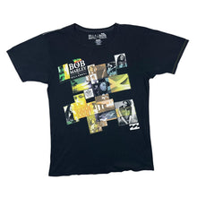 Load image into Gallery viewer, BILLABONG x BOB MARLEY Rasta Reggae Surfer Graphic Black T-Shirt
