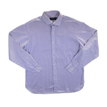 Load image into Gallery viewer, Polo Ralph Lauren Purple White Striped Long Sleeve Cotton Dress Shirt
