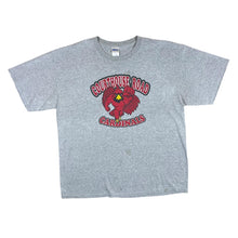 Load image into Gallery viewer, COURTHOUSE ROAD CARDINALS College Sports Logo Spellout Graphic Grey T-Shirt
