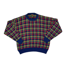 Load image into Gallery viewer, Vintage 90&#39;s BOSTON TRADERS Lumberjack Tartan Plaid Check Wool Knit Crewneck Sweater Jumper
