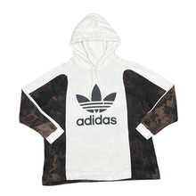 Load image into Gallery viewer, ADIDAS Classic Colour Block Big Logo Spellout Graphic Tie Dye Pullover Hoodie
