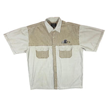 Load image into Gallery viewer, Vintage RAMBO &amp; CO. Explorerwear Beige Brown Safari Heavy Cotton Short Sleeve Shirt
