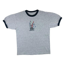 Load image into Gallery viewer, Vintage DISNEY &quot;Goofy&quot; Character Graphic Grey Short Sleeve Ringer T-Shirt
