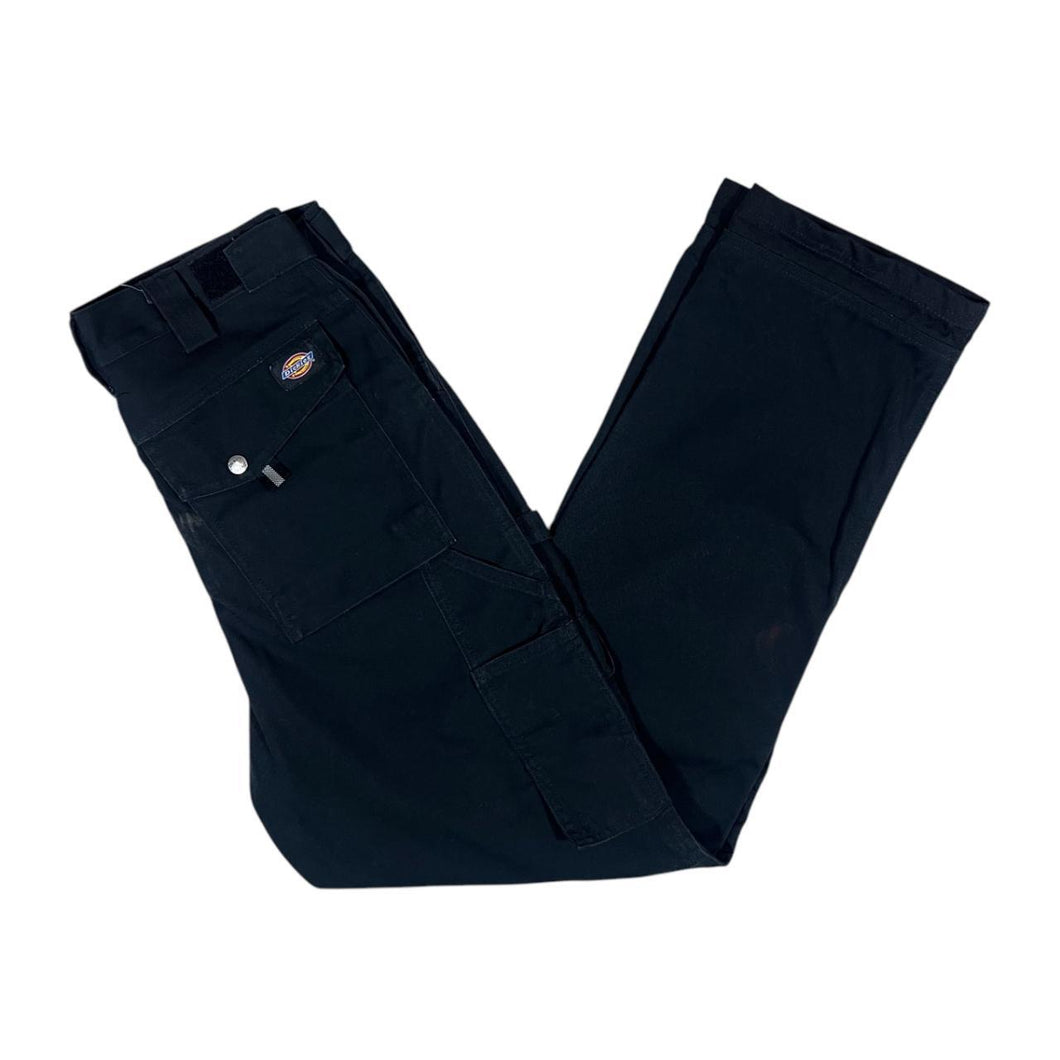 DICKIES Classic Black Cotton Workwear Skater Carpenter Pants Trousers