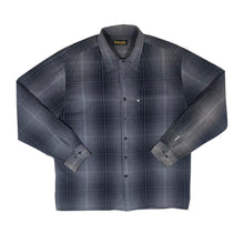 Load image into Gallery viewer, Vintage WRANGLER Grey Black Plaid Check Long Sleeve Cotton Shirt
