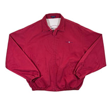 Load image into Gallery viewer, GANT USA &quot;The Windcheater&quot; Classic Embroidered Mini Logo Red Zip Bomber Jacket
