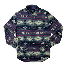 Load image into Gallery viewer, American Eagle Outfitters Aztec Patterned Cotton Long Sleeve Button-Up Shirt
