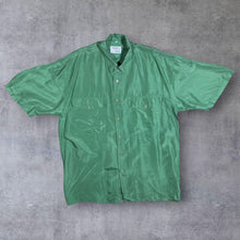 Load image into Gallery viewer, Vintage 90's Pure Silk Classic Green 100% Silk Short Sleeve Shirt
