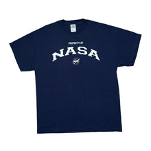 Load image into Gallery viewer, Delta Pro Weight PROPERTY OF NASA Souvenir Spellout Graphic T-Shirt
