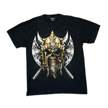 Load image into Gallery viewer, ROCK CHANG Gothic Horror Fantasy Viking Axe Skull Graphic T-Shirt
