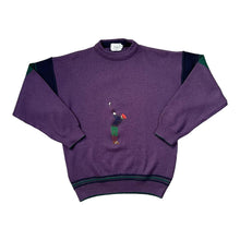 Load image into Gallery viewer, Vintage 90&#39;s ROCHFORD Made In England Embroidered Golfer Acrylic Wool Knit Sweater Jumper
