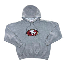 Load image into Gallery viewer, NFL SAN FRANCISCO 49ERS Football Embroidered Big Logo Pullover Grey Hoodie
