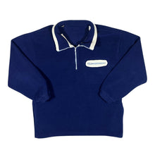 Load image into Gallery viewer, Vintage Classic Basic Navy Blue 1/4 Zip Pullover Fleece Sweatshirt
