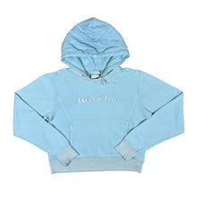 Load image into Gallery viewer, Early 00&#39;s ROXY LIFE Quiksilver Embroidered Spellout Surfer Blue Pullover Hoodie
