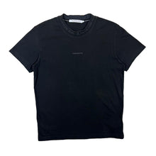 Load image into Gallery viewer, CALVIN KLEIN JEANS Mini Logo Spellout Collar Trim Short Sleeve Black T-Shirt
