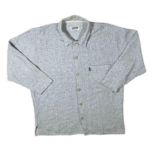 Load image into Gallery viewer, Vintage 90&#39;s Stratum Company Grey Black Micro Check Long Sleeve Flannel Shirt
