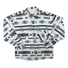 Load image into Gallery viewer, Vintage 90&#39;s Oxbow Jeans Aztec Crazy Patterned Long Sleeve Cotton Flannel Shirt
