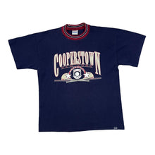 Load image into Gallery viewer, Vintage 90&#39;s Gear For Sports MLB COOPERSTOWN &quot;Baseball Hall Of Fame&quot; New York Graphic Ringer T-Shirt
