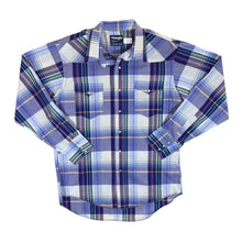 Load image into Gallery viewer, Vintage 90&#39;s WRANGLER Cowboy Cut Regular Fit Pearl Snap Popper Plaid Check Western Shirt
