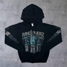 Load image into Gallery viewer, Rockharz Open Air 2022 Heavy Metal Music Festival Lineup Zip Black Hoodie
